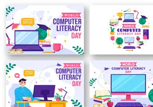12 World Computer Literacy Day Illustration