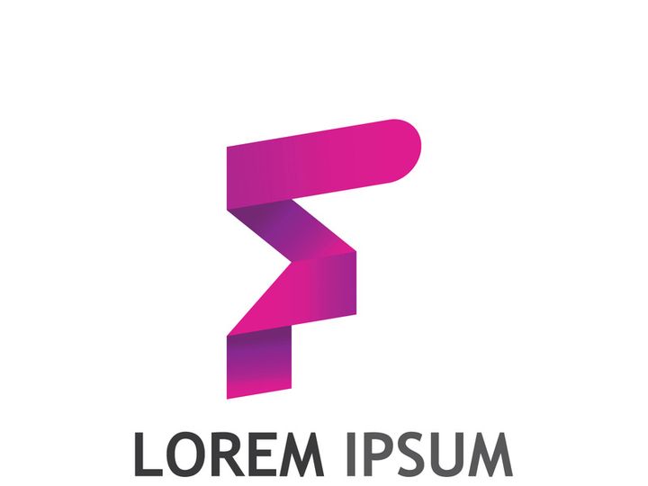Modern F initial letter logo.