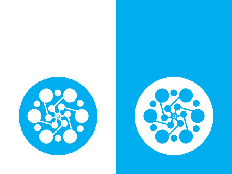 Molecule symbol logo template vector illustration design