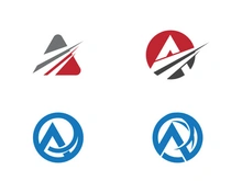 A Letter icon Logo illustration design