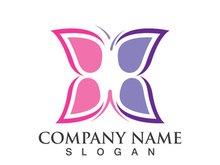 Butterfly logo template symbol vector icon design
