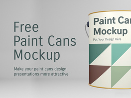 Free Paint Cans Mockup preview picture