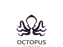 Octopus logo image design icon illustration animal vector