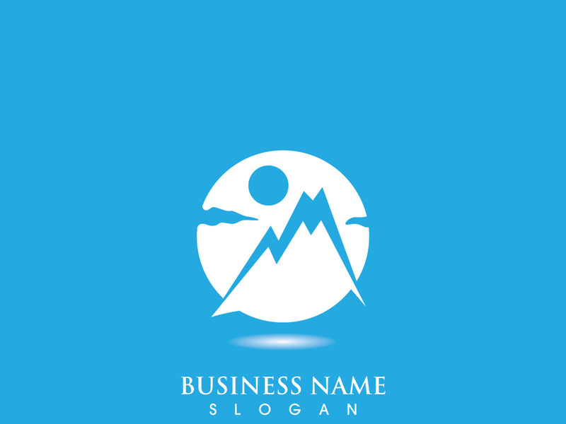 Mountain icon Logo Template Vector illustration design