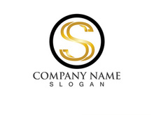 Business corporate letter S logo design vector.