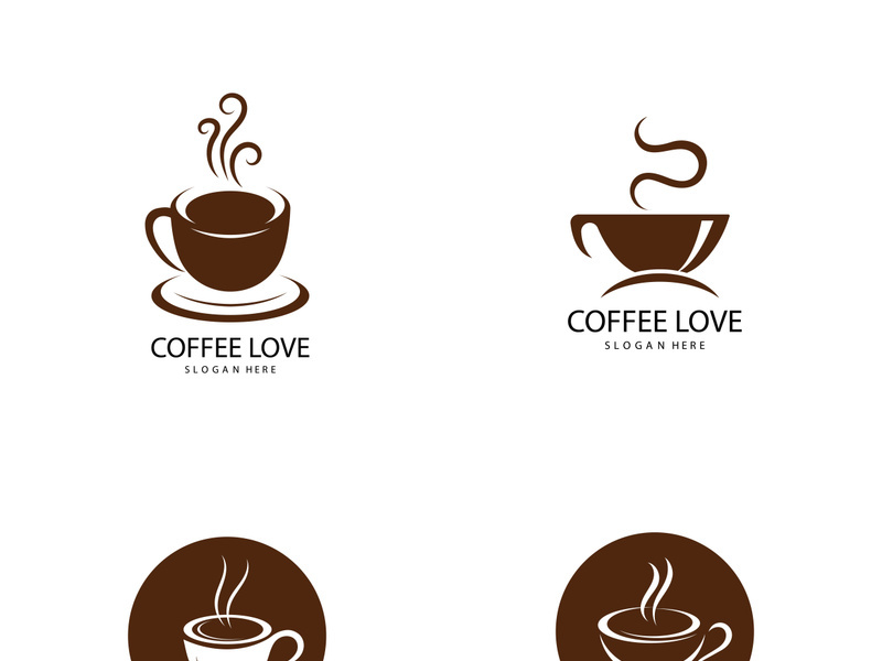 Coffee logo  icon vector illustration template