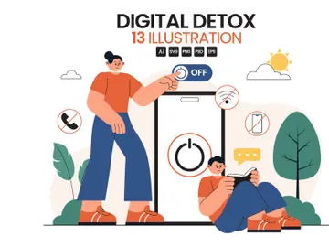 13 Digital Detox Illustration preview picture