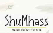 ShuMhass — Modern Handwritten Font (OTF & TTF)