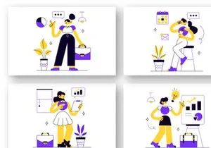 10 Business Woman Illustration