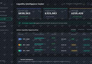 DeFi Liquidity Dashboard UI | Crypto Yield Farming & Asset Intel