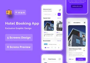 Hotel Booking App UI Kits