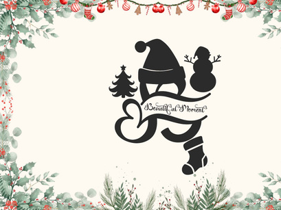Romantic Christmas Monogram