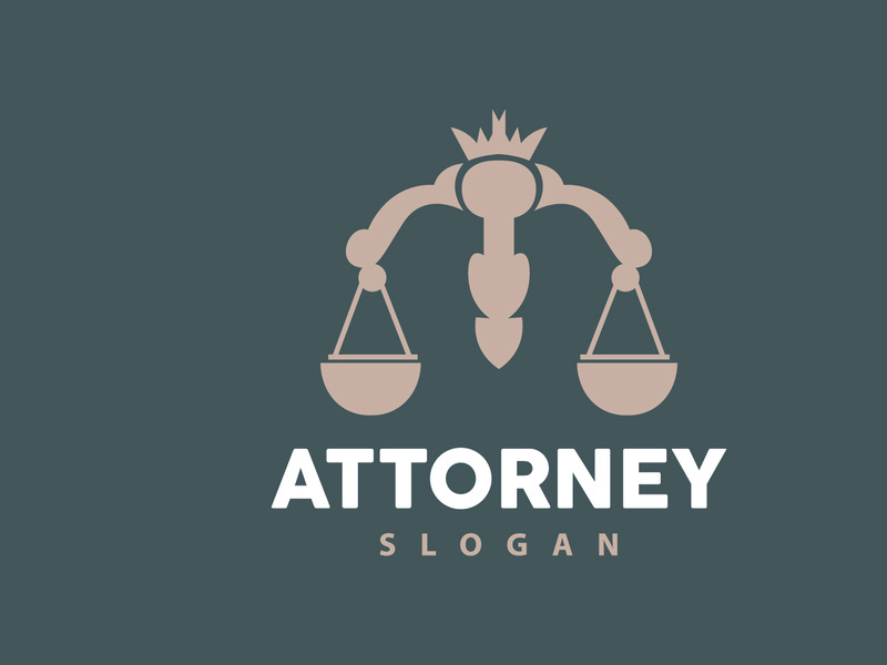 Lawyer Logo, Law Court Simple Design