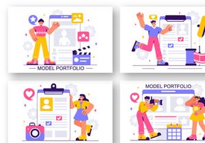 10 Model Portfolio Illustration