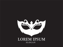 Masquerade Carnival Mask Icon and symbol vector