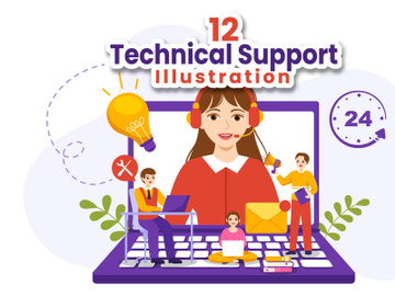12 Technical Support System Illustration preview picture