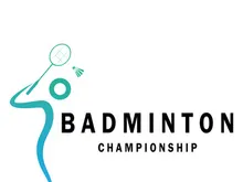 Modern Badminton logo design with Dynamic Shuttlecock and Racket, for championship, sport, sports shop, badminton school, business, company, tournament