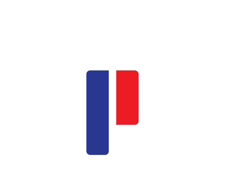 P logo vector template image