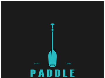 simple paddle logo,design for surfing,rafting,canoe,boat,surfing and rowing equipment business,vector preview picture