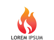 Fireball logo design with modern concept