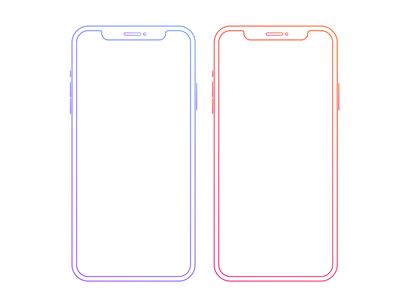 XXL Mockup Pack [Flat Design / Outline Design] 