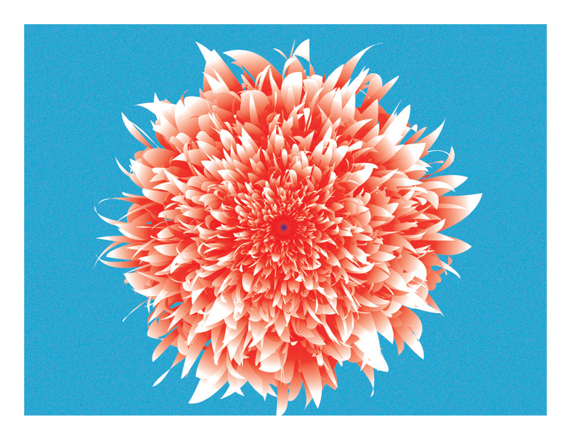 Beautiful Flower design in Adobe illustrator