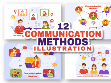 12 Communication Methods Illustration preview picture