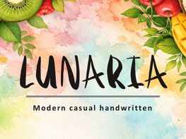 LUNARIA – Modern casual handwritten font (OTF) preview picture