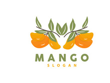 Mango Logo, Fruit Design Simple Minimalist Style
