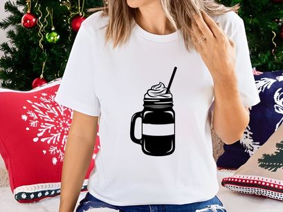 Mason Jar Drink with Whipped Cream