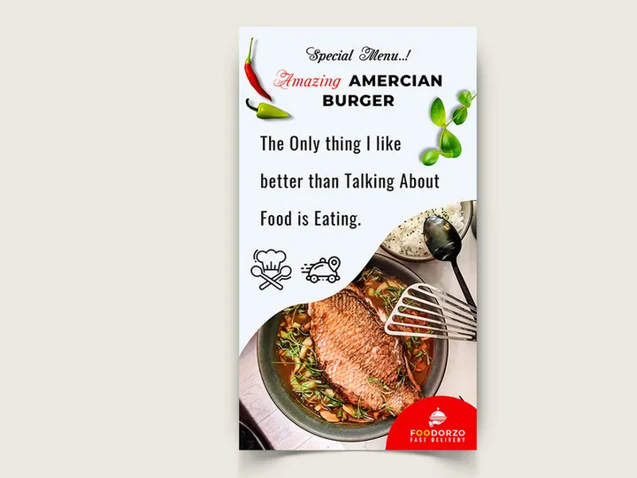 Food Social Media Post Template