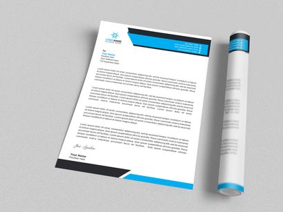 Corporate Letterhead Design Template