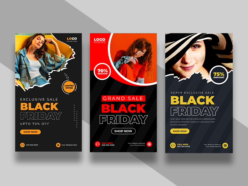 Black Friday Sale Instagram Story Template Ver-1
