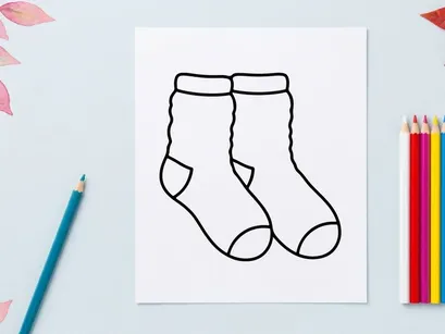 Christmas stocking icon for holiday gift decoration and festive winter season design