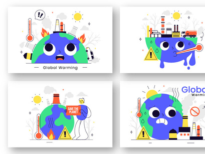 10 Global Warming Illustration