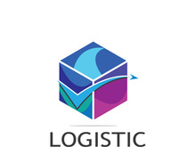 logistics logo icon illustration vector design  distribution symbol  delivery of goods  economy  finance
