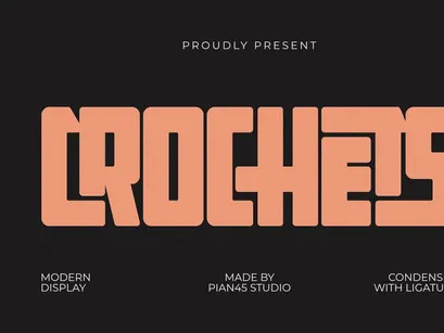 Crochets - Modern Display Font