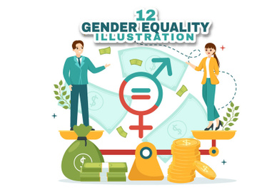 12 Gender Equality Vector Illustration preview picture