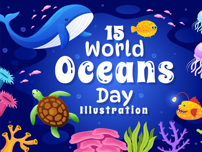 15 World Oceans Day Illustration