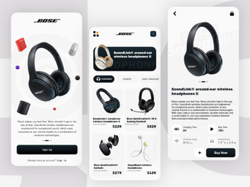 Bose eCommerce App Design preview picture