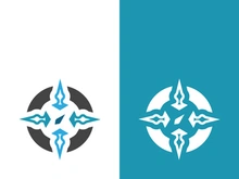 Compass logo template vector icon illustration design