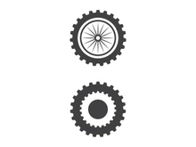 Gear illustration design template