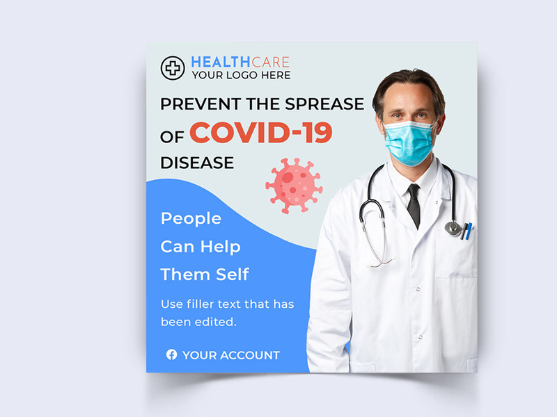 Corona Virus Awareness Social Media Post Template