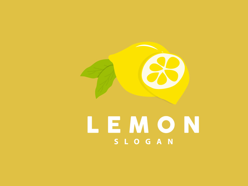 Lemon Logo, Luxurious Elegant Minimalist Design