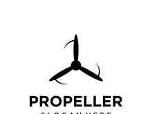 Abstract propeller logo with creative idea