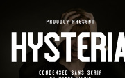 Hysteria - Condensed Sans Serif