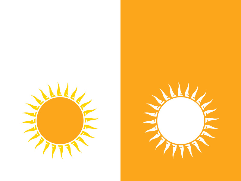 Sun vector illustration icon logo template design