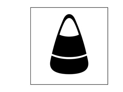 Black and white striped traffic cone for safety and road marking