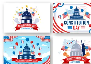 12 Constitution Day United States Illustration