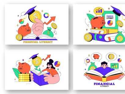 10 Financial Literacy Illustration